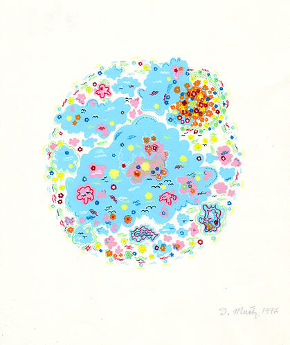 1976 Cosmos  - Painting by Dana